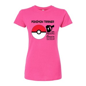 Women's - Pokémon - Pokeball Trainer Fitted Graphic T-Shirt - 1 of 3