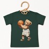 The Juniper Shop Watercolor Basketball Bear Toddler Short Sleeve Tee - 2 of 4