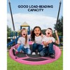 Mastgoal Sturdy & Comfortable 43 Inch Saucer Tree Swing Flying Indoor Outdoor Play Set Swing for Kids - 4 of 4