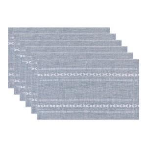 REGALWOVEN Cotton Linen Rustic Dining Table Decor Placemats 20 x 12 Inch 6 Pcs - 1 of 4