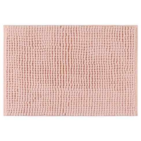 Unique Bargains Soft Plush & Fluffy Non-slip Extra Thick Microfiber  Bathroom Mat Pink 16 X 24 : Target