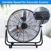 BestParts 30-Inch Floor Fan, High-Velocity Industrial Fan with Roll Booster, Adjustable Tilt, Black - 2 of 4