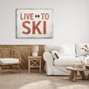 Stupell Industries Live To Ski Phrase Double Black Diamond Symbol, 48" x 36" - 2 of 4