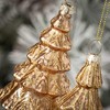 7"H Sullivans Christmas Gold Christmas Tree Finials Set of 2  Gold - 2 of 2