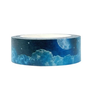 Wrapables Beautiful Scenery Washi Masking Tape, Blue Night Sky, 15mm x 10M - 1 of 3