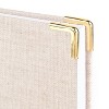 Sugar Paper Essentials 160pg Ruled Journal 8.125"x5"  Fabric Wrapped Flax - 4 of 4