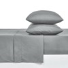 Kate Aurora Hotel Living Ultra Soft Microfiber Hypoallergenic Sheet Sets - Gray, Queen - 3 of 4