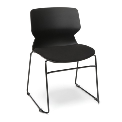 Set Of 2 Basyx Contempo Guest Chairs With Sled Base Black Hon Target