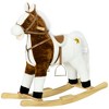 Qaba Rocking Horse with Sound, Ride on Horse with Saddle, Toddler Rocker, Gift for 3-8 Year Old, Brown - 4 of 4