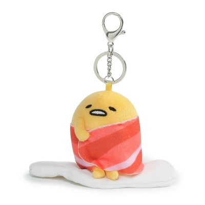 Enesco Gudetama the Lazy Egg w/ Bacon Blanket 3.5-Inch Plush Keychain