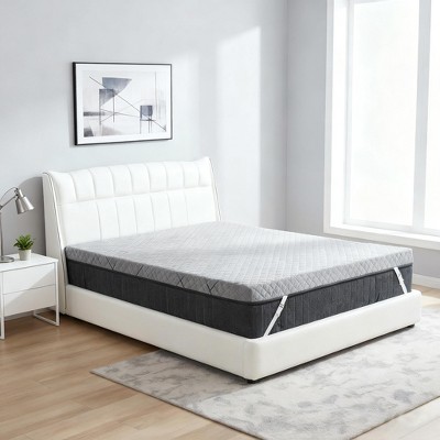 Dyonery 3-Inch Firm Mattress Topper Removable Washable Cover, CertiPUR-US Certified Memory Foam for Pressure Relief & Cooling