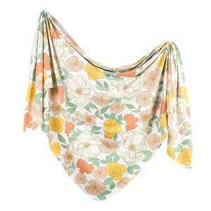 Copper Pearl Bloom Knit Swaddle Blanket - 1 of 4