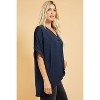 Women's V-Neck High-Low Top - GLAM - 3 of 3