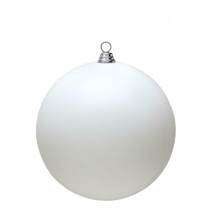 Vickerman White Ball Ornament - 1 of 4