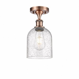 Bella - 1 Light Semi-Flush Mount In Industrial Style-10.75 Inches Tall and 5.5 Inches Wide - 1 of 1