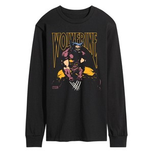 Men's - Marvel - Wolverine Silhouette Long Sleeve Graphic T-Shirt - 1 of 4