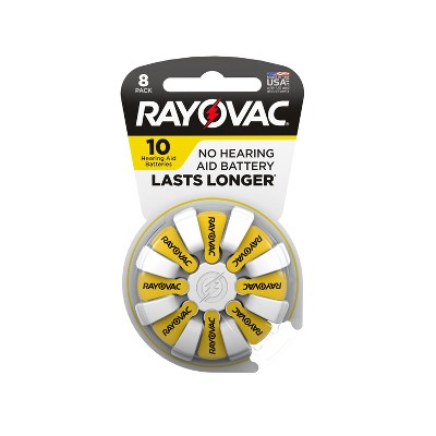 Rayovac Size 10 Hearing Aid Battery 8pk