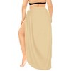 LA LEELA Women's Beachwear Swimsuit Summer Vacation Holiday Bikini Cover Up Spaghetti Strap Backless Swimwear - 2 of 4