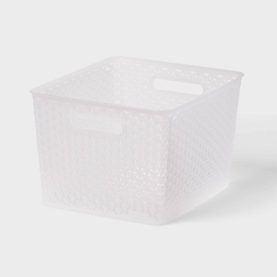 Y-Weave Large Decorative Storage Basket Translucent - Brightroom™