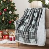 Tirrinia Plaid Christmas Fleece Throw Blanket, Super Soft Fuzzy Fluffy Plush Bedding Couch Decorative Throw Blanket, Cozy Warm Gift Ideas, 50x60 Inch - 2 of 4