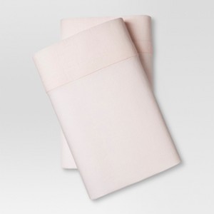 Linen Blend Pillowcase Set (Standard) Belle Pink - Threshold
