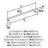 Amerock Collet Appliance Pull for Large Panels and Oversized Cabinets - 3 of 4
