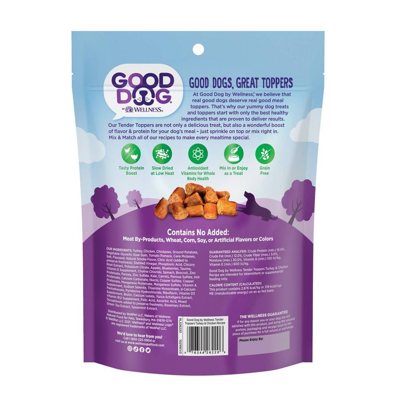 Good Dog by Wellness Tender Toppers Turkey &#38; Chicken Recipe Dry Dog Food - 8oz, 3 of 9