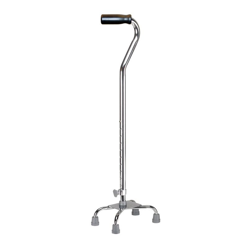 drive Silver Small Base Quad Cane, 300 lbs. Weight Capacity, 1 of 2