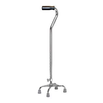 drive Silver Small Base Quad Cane, 300 lbs. Weight Capacity