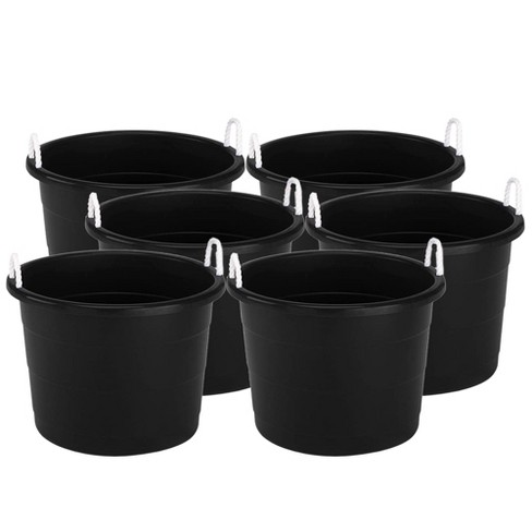 United Solutions 19 Gallon Large Plastic Utility Tub w/ Rope