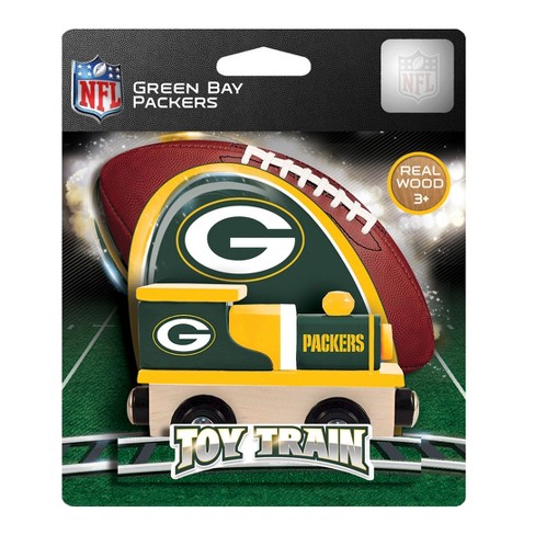 Green Bay Packers Wood Box Car Train