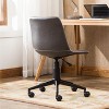 NicBex Faux Leather 360 degrees Swivel Air Lift Home Office Chair for Work Study,Wide Seat/Vanity Chair - 4 of 4