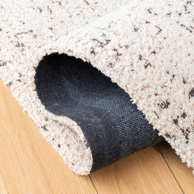 Ivory and Natural Flat Woven Rectangular Area Rug