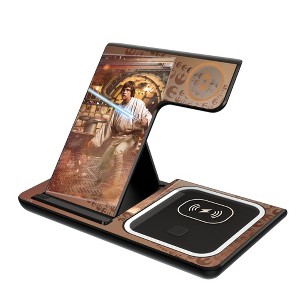 Keyscaper Star Wars Luke Skywalker Portrait 15-Watt 3 in 1 Charging Station - 1 of 4