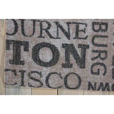 Graphite Rectangular Synthetic Easy Care Area Rug, 8' x 8'
