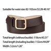 Allegra K Women Pin Buckle Belt Soft Wide Waist Belt Casual Dresses Jeans Pants 1 Pc - 3 of 4