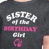 Girls' - Barbie - Sister of The Birthday Girl Short Sleeve Graphic T-Shirt - 2 of 4