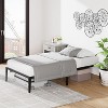 Heavy Duty Minimalist Twin Size Platform Bed - Metal Bed Frame with Under-Bed Storage, Noise-Free Design - No Box Spring Needed, Matte Black - 3 of 4