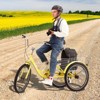 VEVOR Adult Tricycles Bike, 20 Inch Three-Wheeled Bicycles, 3 Wheel Bikes Trikes, Carbon Steel Cruiser Bike with Basket & Adjustable Seat - 2 of 4