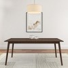 Plank+Beam 72" Mid Century Modern Dining Table, Solid Wood Kitchen & Dining Room Table for 6 - 2 of 4