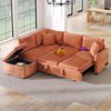 NicBex Modern Pull Out Sofa Bed Chenille Convertible Sleeper Sofa with Storage Ottoman and 2 Pillows for Living Room - 3 of 4