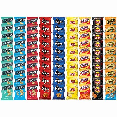 Frito-Lay Flavor Mix Snacks & PopCorners Corn Chips Variety Pack, Mega Size, 90 Count
