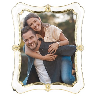 REGALWOVEN Pearl Plated Glass Front Tabletop Display Decoration Photo Frame