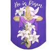 Briarwood Lane House Flag 40x28 For Outdoor Easter Cross Burlap For Easter House Flag - 3 of 4