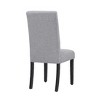 WestinTrends  Upholstered Linen Fabric Dining Chair (Set of 2) - 4 of 4