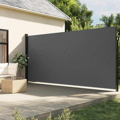 vidaXL Retractable Side Awning Anthracite 86.6"x196.9"