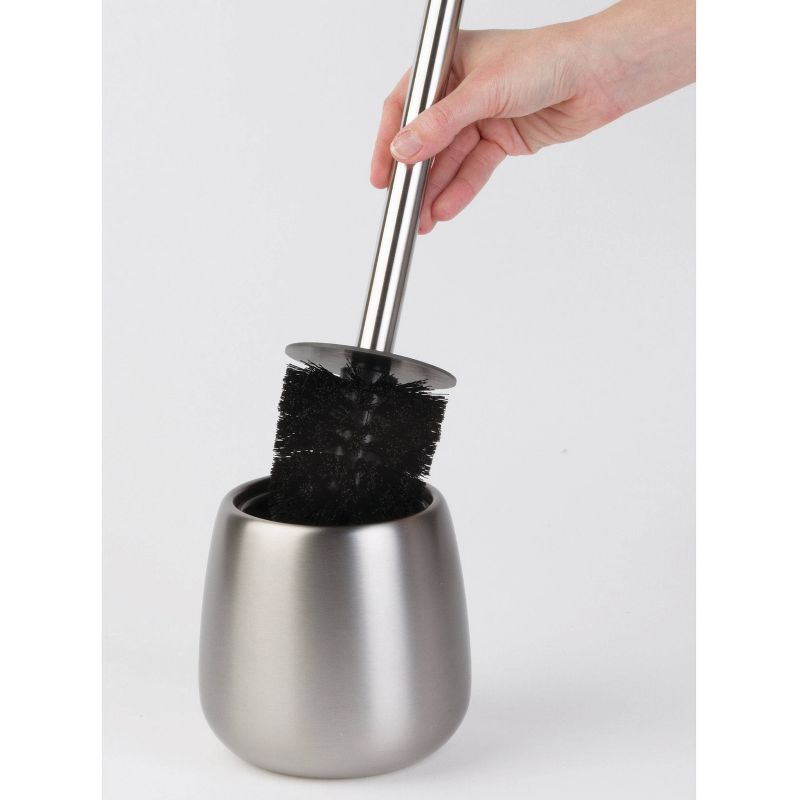 iDESIGN Forma Toilet Brush Brushed Stainless Steel, 3 of 7