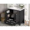 Okak 30" Modern Bathroom Vanity with Sink, Painted Finish Bathroom Sink Vanities with Multi-functional Cabinet, 2 Doors & 1 Drawer - 2 of 4