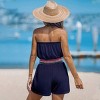 Women's Boho Chic Strapless Tassel Romper for Beach Getaways - Cupshe - 4 of 4
