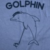 Mens Funny T Shirts Golphin Sarcastic Golfing Dolphin Graphic Novelty Tee for Men - Crazy Dog Men's T Shirt for Animal Lovers - 2 of 4